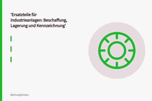 Ersatzteillager mit beschrifteten Schütten, Regalen und gekennzeichneten Baugruppen. Ersatzteile für Industrieanlagen: Beschaffung, Lagerung und Kennzeichnung